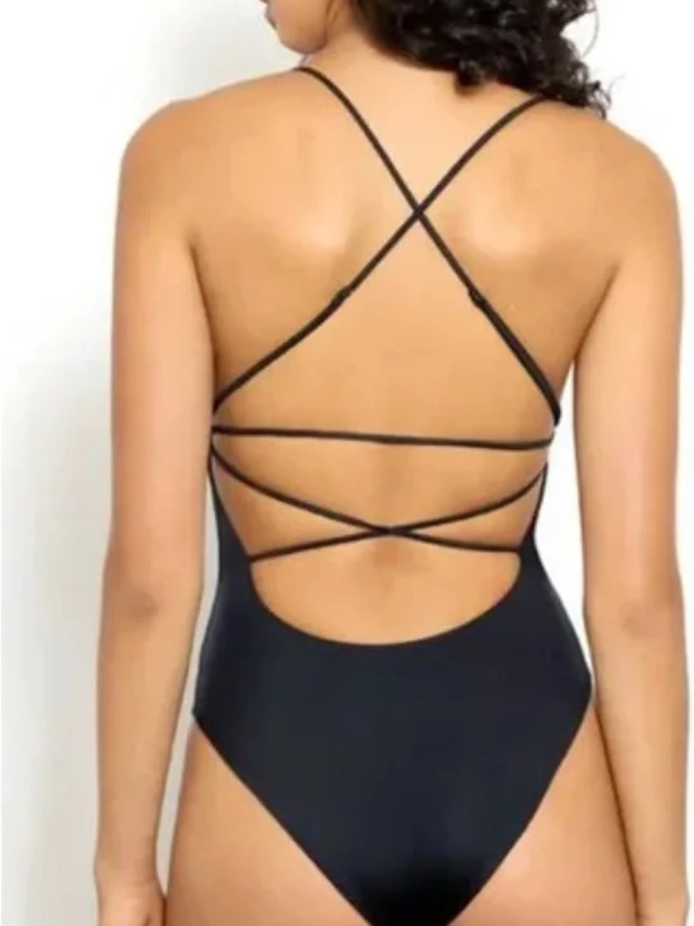 Dos Gardenias Darkstar “The Strappy” One-Piece Swimsuit